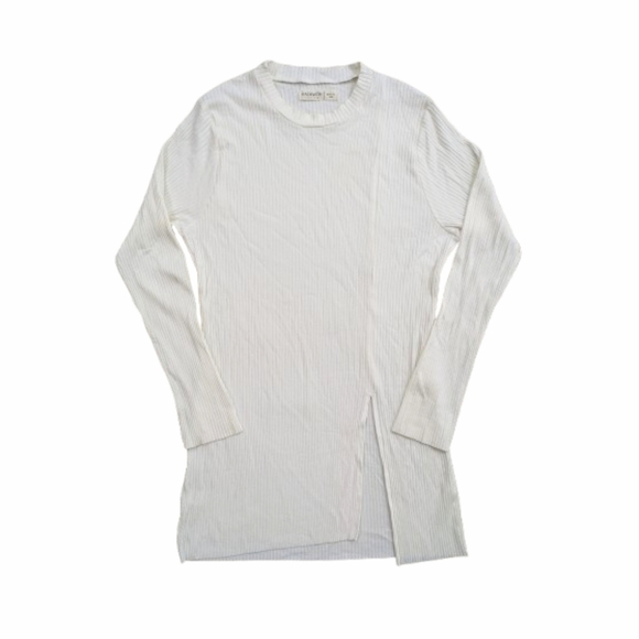 Hackwith Design Tunic Rib Slit Top - Picture 7 of 7